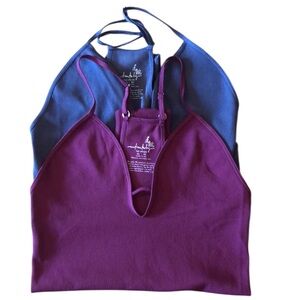 Free People Intimately bodysuit Set of 2 Purple and Blue size Medium